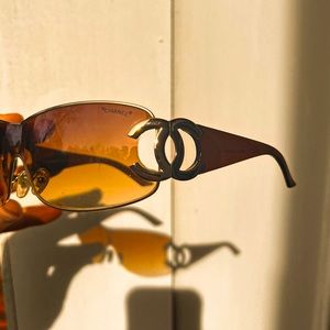 Vintage Chanel Shield Sunglasses